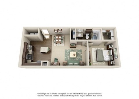 Floorplan_L1 at The Atlantic Highland Park, Dallas, 75209